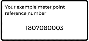 Example MPRN number